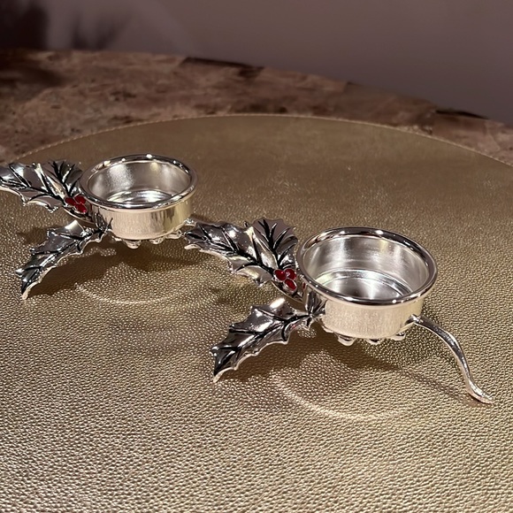 Holiday Tealight Holders Set/2 - Picture 1 of 7